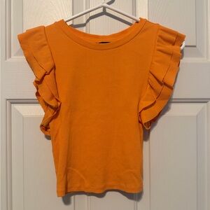 Zara flutter sleeve top